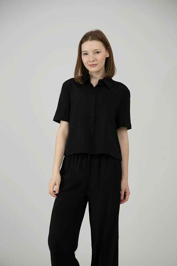 Женская рубашка короткий рукав